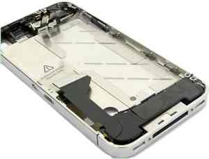 Repuesto Iphone 4g Carcasa Central Plata  Accesor